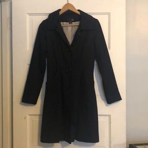H&M black trench coat